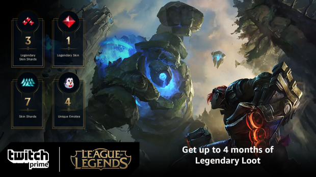 Twitch Prime üyelerine dört ay boyunca League of Legends yağma verdi | TweakTown.com seğirme-prime-verir-üye-dört ay lig-efsane-loot_01