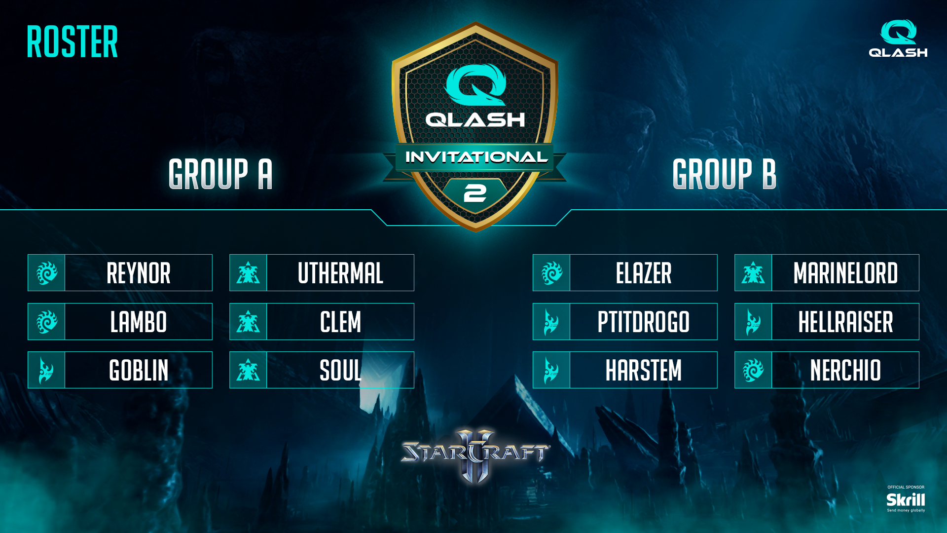 QLASH SC2 Inviatational Roster