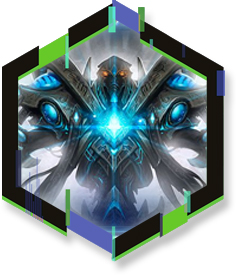 Starcraft II karakteri altıgen çerçeve içinde